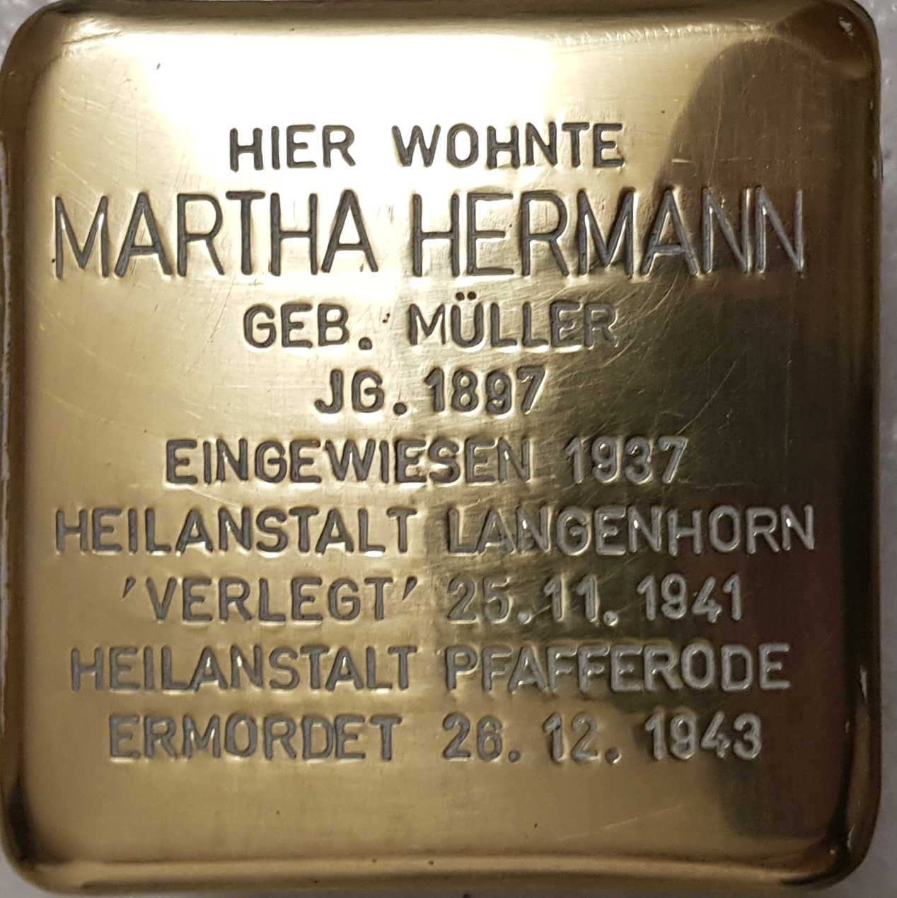 Stolperstein fr Martha Hermann