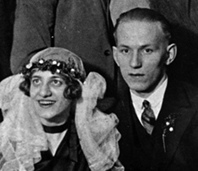 Auguste und Johannes Horlebusch, 1928 bei ihrer Hochzeit