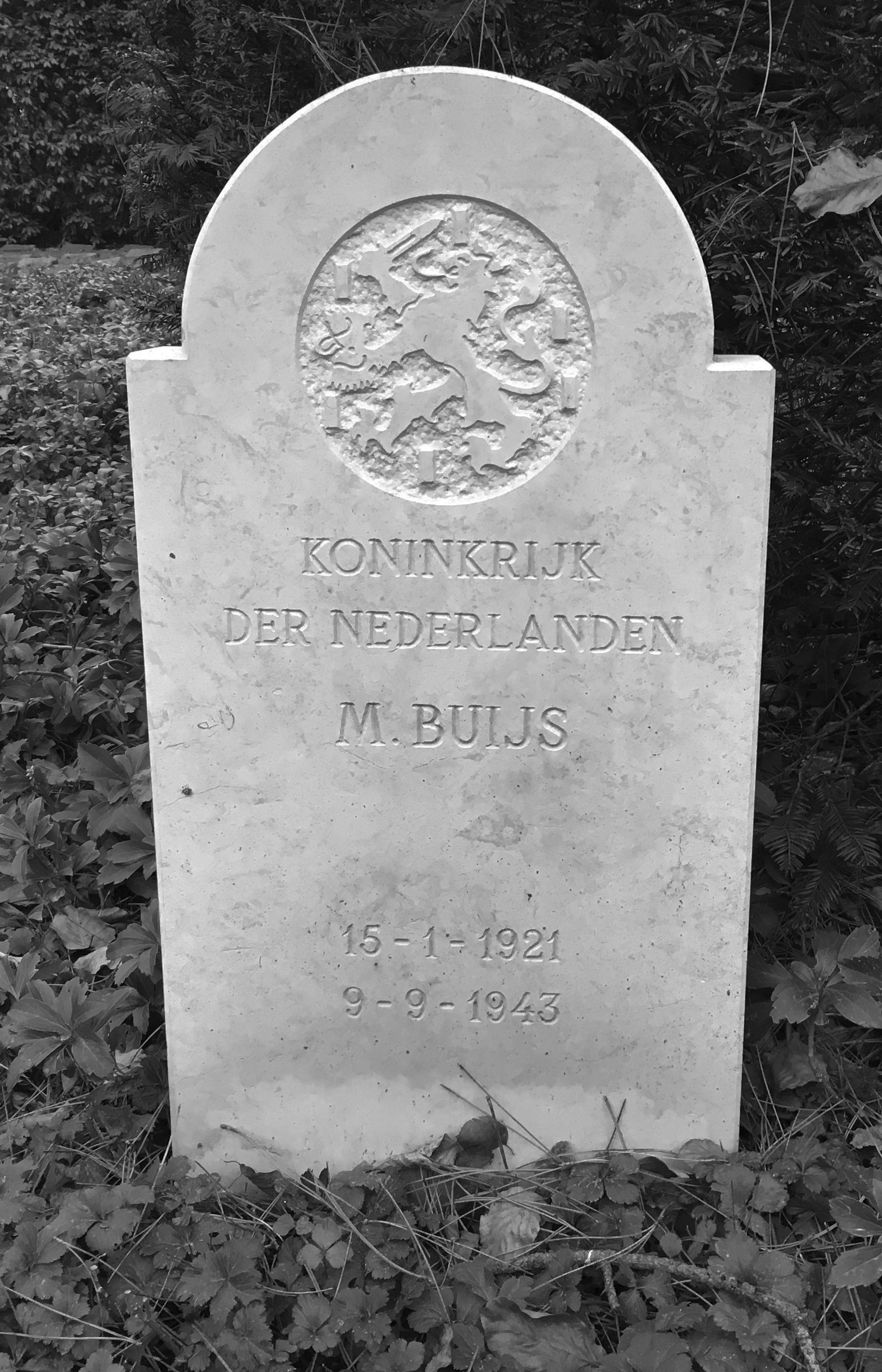 Grabstein von Mina Buijs 