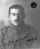 Porträt Max Chassel aus einem Ausweis