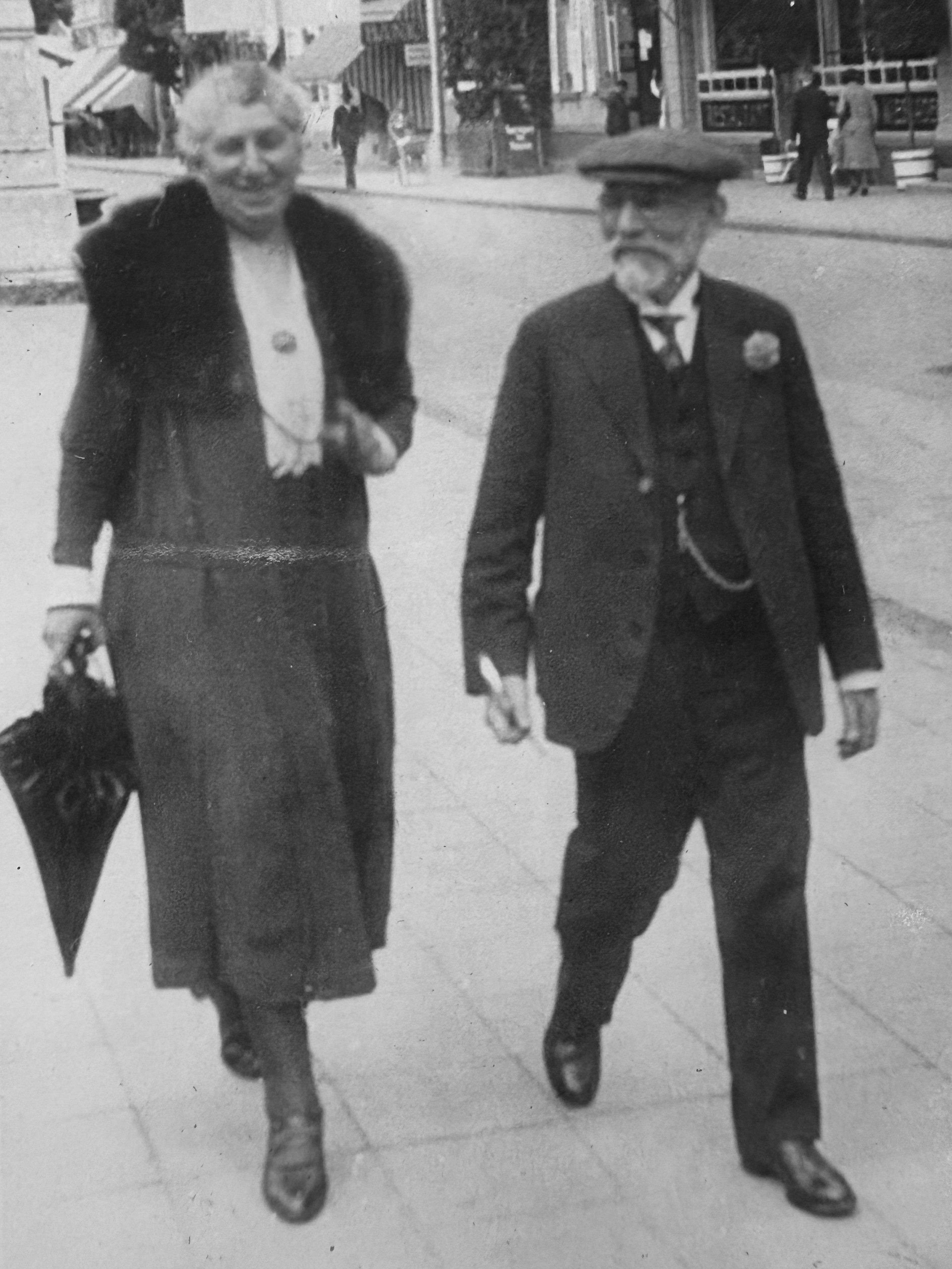 Fanny und Meyer Meiberg, 1937 (Palstina-Besuch bei ihren Kindern).