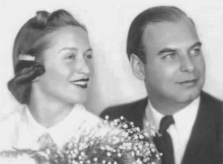 Anka und Bernd Nathan an ihrem Hochzeitstag 1940