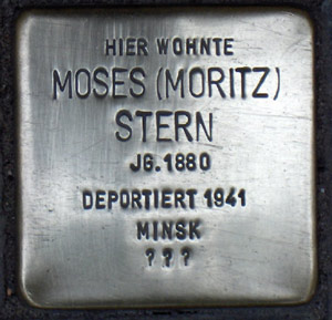 Stolperstein von Moses (Moritz) Stern