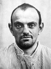Portrt von Max Zucker in Anstaltskleidung, 1922